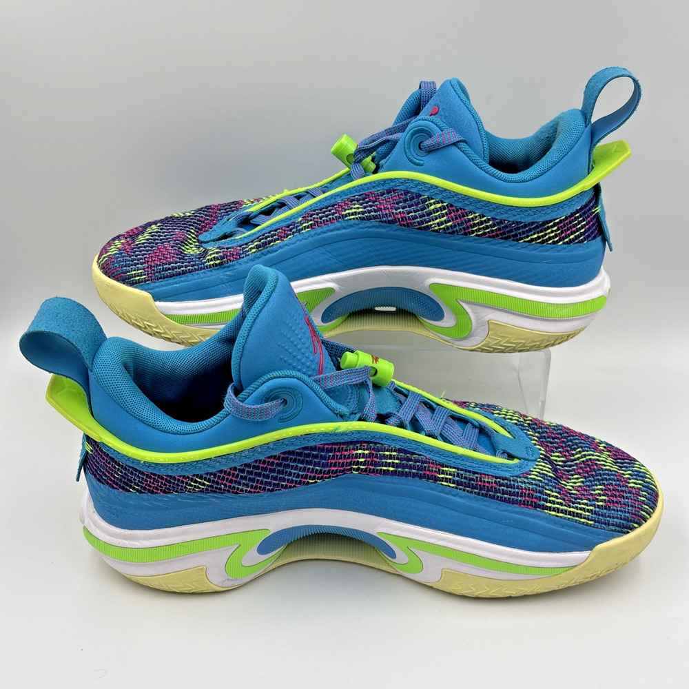 Size 8.5 - Luka Doncic x Air Jordan 36 Low Laser Blue Teal Neon DN4195-430
